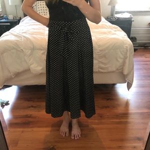 Max studio polka dot midi skirt